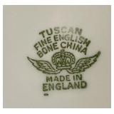 Starffordshire Pitcher and 11 Tuscan Fine English Bone China Plates
