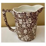Starffordshire Pitcher and 11 Tuscan Fine English Bone China Plates