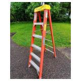 Werner 6ft Orange Fiberglass Step Ladder