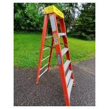 Werner 6ft Orange Fiberglass Step Ladder