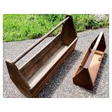 (2) Vintage Carpenters Tool Boxes Lot