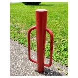 Red Fence Post Tamper
