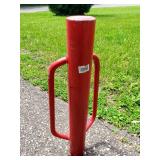 Red Fence Post Tamper