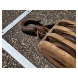 Vintage 20" Large Wooden Pulley