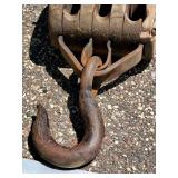 Vintage 20" Large Wooden Pulley
