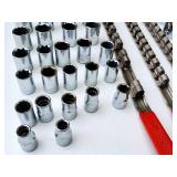 Assorted Craftsman Metric / Standard 1/2" Socket Set