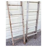 (2) Vintage Ladders Lot