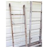 (2) Vintage Ladders Lot