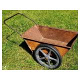 Metal Vintage Yard Cart Lawn Decor