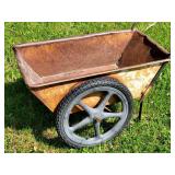 Metal Vintage Yard Cart Lawn Decor