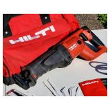 Hilti Reciprocating Saw with Carrier Bag and Blades Lot