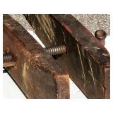 Large Vintage Woodworking Clamp Wall Decor