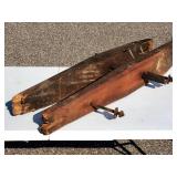 Large Vintage Woodworking Clamp Wall Decor