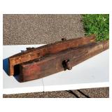 Large Vintage Woodworking Clamp Wall Decor