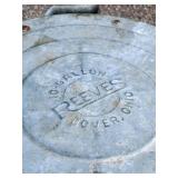 Galvanized 10 Gallon Trash Can