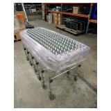 Assembly Line Roller // Has castor wheels for easy mobility // can extend to 22ft long // line wheels are metal for smooth rolling