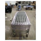 Assembly Line Roller // Has castor wheels for easy mobility // can extend to 22ft long // line wheels are metal for smooth rolling