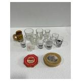 Variety Shot Glasses and Coasters