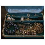Jewelry Box with Assorted Jewelry