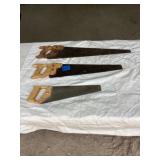Lot of 3 handsaws