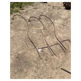 Lot of 3 - 1/2" square stock shepherds hooks