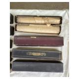 Lot of vintage player piano rolls
