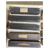 Lot of vintage player piano rolls