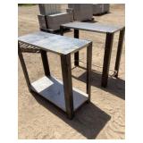 2 stainless steel shop shelves