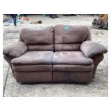 Brown Reclining Loveseat