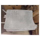 Madison Park Gray Shag Runner Rug w/Non-Slip Rubber Back
