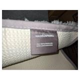Madison Park Gray Shag Runner Rug w/Non-Slip Rubber Back