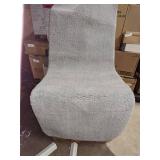 Madison Park Gray Shag Runner Rug w/Non-Slip Rubber Back