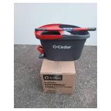O-Cedar System Easy Wring Spin Mop & Bucket with 3 Extra Refills, Red/Gray