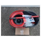 O-Cedar System Easy Wring Spin Mop & Bucket with 3 Extra Refills, Red/Gray