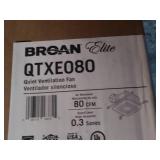 Broan Model QTXE080FLT 80 CFM 36 Watt Ultra Silent Bath/Light