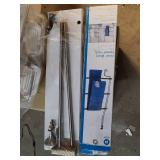 OXO Good Grips 3 Tier Aluminum Shower Caddy, plus 2 towel racks
