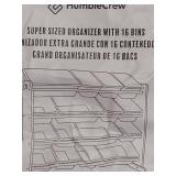 Humble Crew Extra-Large Toy Organizer, 16 Storage Bins, Universal, Natural/White