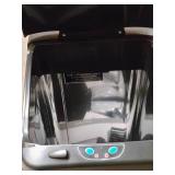 EKO Mirage-T 50 Liter / 13.2 Gallon Touchless Rectangular Motion Sensor Trash Can, Brushed Stainless Steel Finish