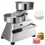 VBENLEM Commercial Hamburger Patty Maker 150mm/6inch Stainless Steel Burger Press