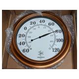 MIKSUS 15.3" Premium Wall Thermometer, Indoor/Outdoor