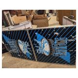 8-Foot PartyPong Pong Table w/Optional Cup Holes, LED Lights, Dry Erase Surface & More