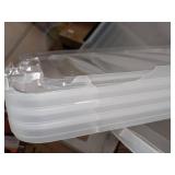 IRIS USA 53 Qt. Plastic Storage Bin Totes, 5 Totes, 4 Lids