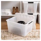 IRIS USA TB Pearl Plastic Storage Bins, 4