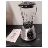 Oster BPCT02-BA0-000 6-Cup Glass Jar 2-Speed Toggle Beehive Blender, Brushed Stainless
