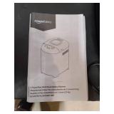 Amazon Basics 2 Pound Non-Stick Bread Making Machine, Black