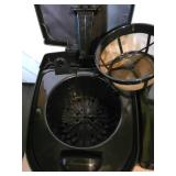 Hamilton Beach (47950) Coffee Maker with 12 Cup Capacity & Internal Storage Coffee Pot, Brewstation, Black/Stainless Steel & Hamilton Beach Permanent Gold Tone Filter, (80675R/80675)