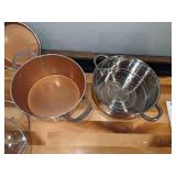 Gotham 10 Piece Pots and Pans Set, Hammered Copper