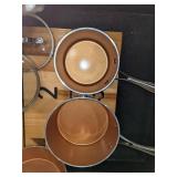 Gotham 10 Piece Pots and Pans Set, Hammered Copper