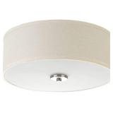 Progress Lighting Inspire Two-Light Flush Mount, Brushed Nickel
