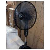 Amazon Basics Oscillating Dual Blade Standing Pedestal Fan,16-Inch, Black